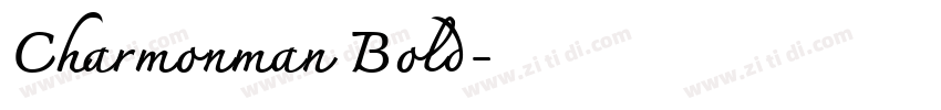 Charmonman Bold字体转换